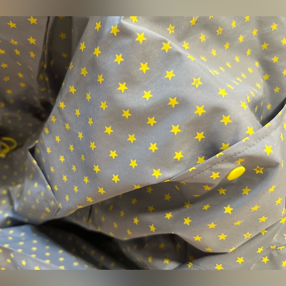Komodo Beans Rain Jacket grey with yellow stars - Picture 14 of 15